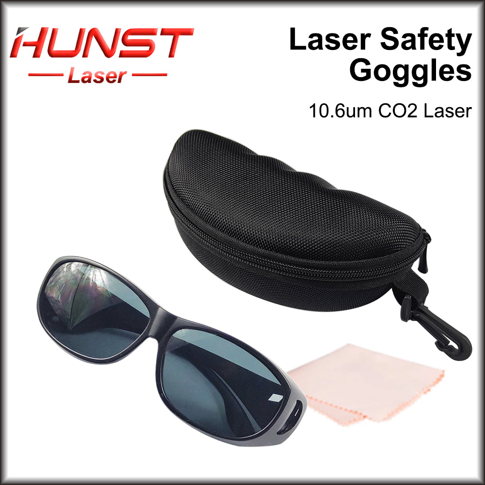 Óculos de segurança a laser HUNST CO2 OD6+ para marcação de peças de máquinas de corte 10600nm Óculos de proteção