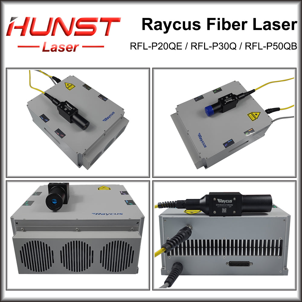 Hunst Raycus 20W 30W 50W Q-switched Pulse Fiber Laser Source Saída Conector de proteção para máquina de laser YAG RFL20QE/30Q/50QB