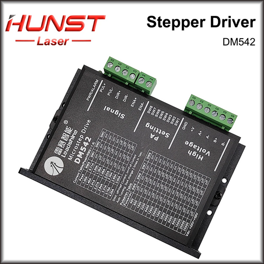 HUNST Leadshine DM542 Driver de motor de passo analógico 2 fases 20-50 VCC máx. 4,2 A Driver digital para máquina de corte de CO2