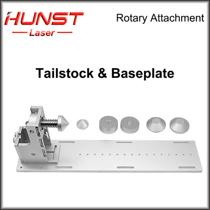 Mandril de mesa de trabalho de 3 mandíbulas de eixo rotativo HUNST D80A e cabeçote de indexação de contraponto de atividade para máquina de marcação e gravação a laser CNC 