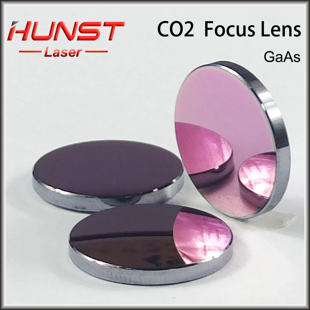 Hunst GaAs Focus Lens Dia. 18/19.05 /20/25mm FL 50.8 63.5 101.6mm Alta qualidade para máquina de corte e gravação a laser de CO2 