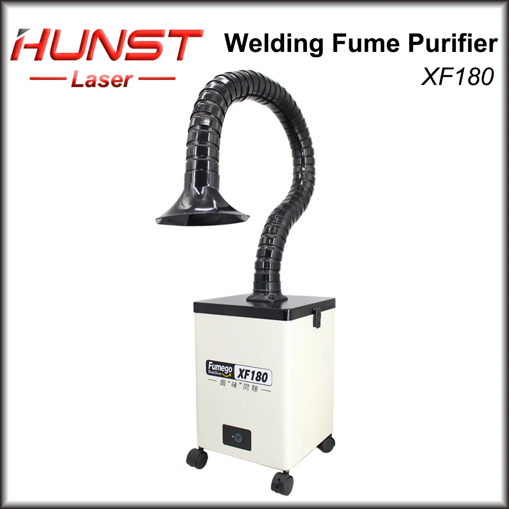 Hunst Laser Fume Extractor XF180 Solda Fumaça Fumaça Absorvente Purificador HEPA Coletor de Pó para Salão de Beleza, Beleza Absorvente de Pó