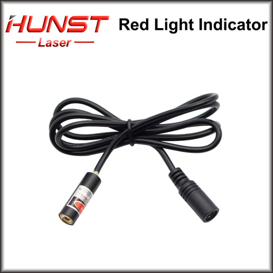 HUNST Red Dotted Beam Light 650nm 5V Infravermelho Módulo Laser Ajustável Localizador + Adaptador para Máquina de Marcação ou Corte de Fibra 