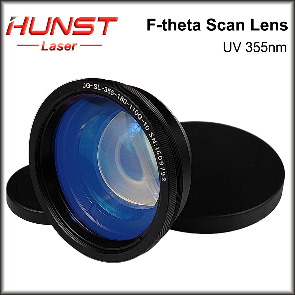 Hunst F-Theta 355nm UV Laser Scan Lente 70*70mm 110*110mm 175*175mm 200x200 300*300mm Espelho de campo para máquina de gravação a laser UV