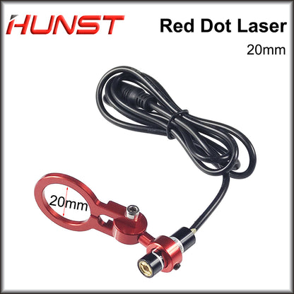 Hunst Red Dot Set Posicionamento Diodo Módulo Laser Gravador Dia:20/25mm DC 5V Para DIY Co2 Laser Head 