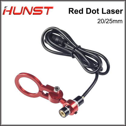 Hunst Red Dot Set Posicionamento Diodo Módulo Laser Gravador Dia:20/25mm DC 5V Para DIY Co2 Laser Head 