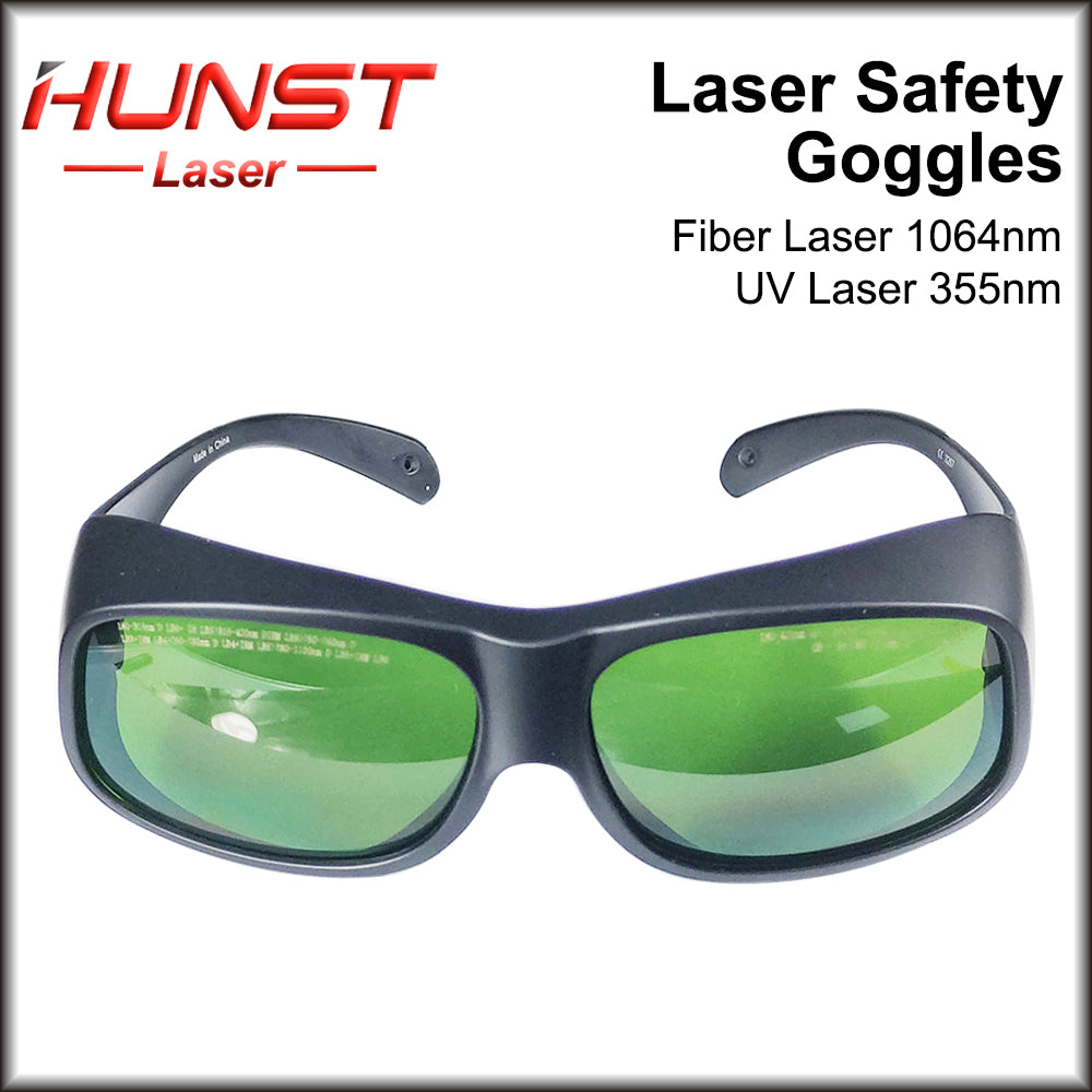 Hunst 1064nm UV355 Laser Óculos de Segurança Escudo Proteção Óculos 180-420nm 750nm-1100nm Para YAG Fibra Lase