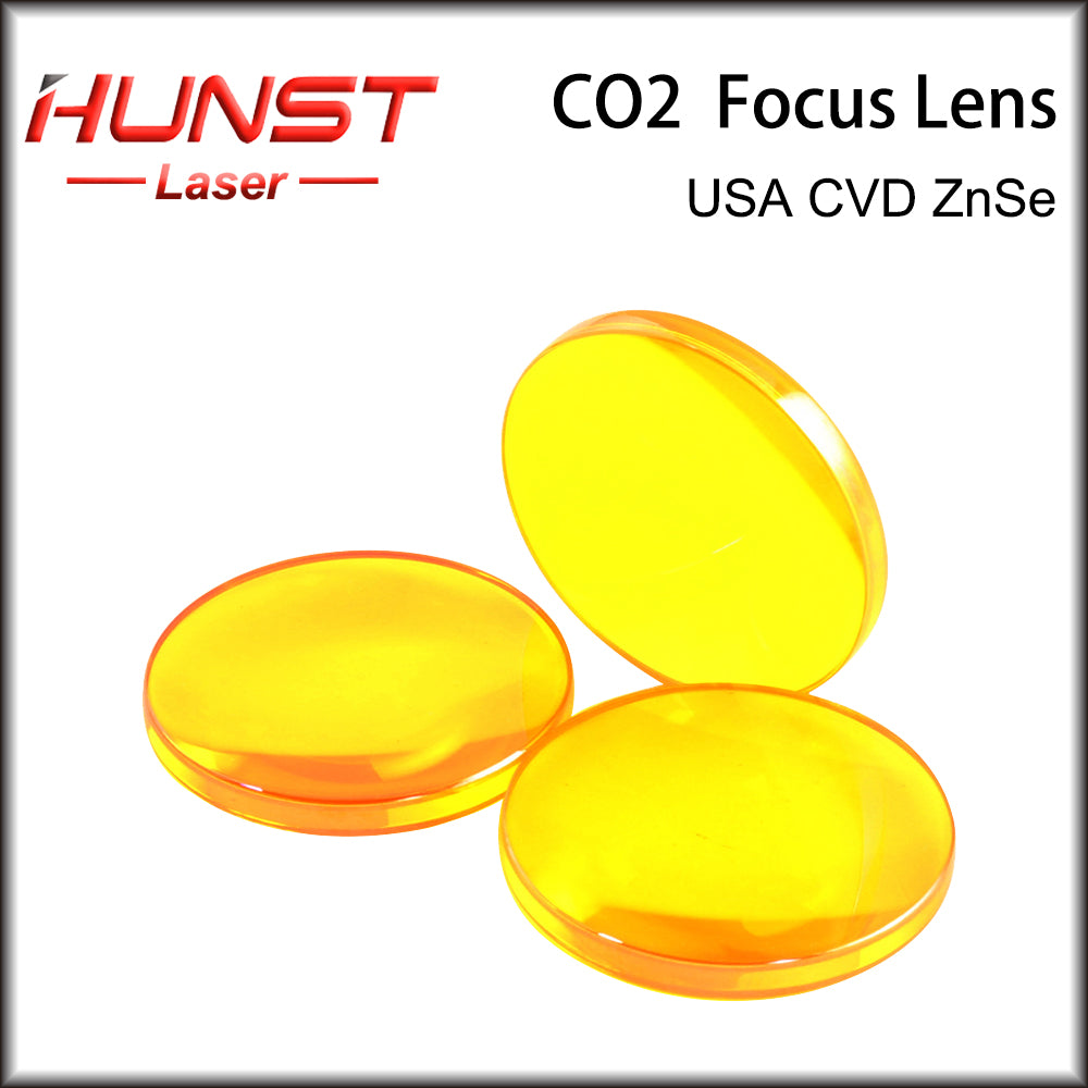 Hunst CO2 Laser Lens EUA ZnSe Mirro Dia 12 18 19 20 25mm Foco 38.1 50.8 63.5mm Para Máquina de Corte e Gravação a Laser Peças de Reposição