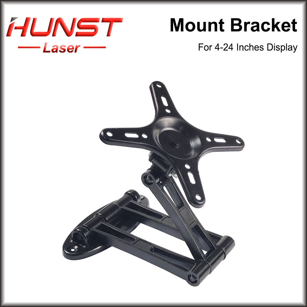 Suporte de montagem de tela de TV Hunst preto 160*160mm para tela de 4 a 24 polegadas (suporte de monitor de máquina de marcação a laser) 