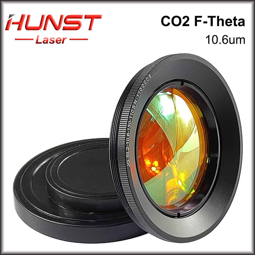 Lente Hunst Co2 F-theta 10,6um 10600nm Comprimento de onda EUA CVD ZnSe M85 Rosca F75-F430 para máquina de marcação e gravação a laser de Co2