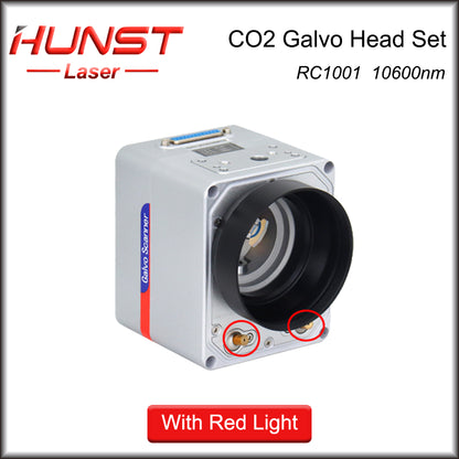 Hunst SINO-GALVO RC1001 CO2 Laser Scan Galvo Head Set 10600nm Abertura 10mm Galvanômetro Scanner com Fonte de Alimentação