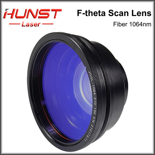 Lente de varredura Hunst F-theta 1064nm Lente de campo 50x50mm - 300x300mm F80-420mm para peças de reposição de máquina de marcação a laser de fibra óptica YAG 
