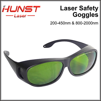 Hunst Laser Safety Goggles Óculos de proteção Escudo de proteção Óculos 200-450nm 800nm-2000nm para YAG Fiber UV Laser