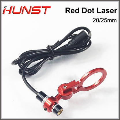 Hunst Red Dot Set Posicionamento Diodo Módulo Laser Gravador Dia:20/25mm DC 5V Para DIY Co2 Laser Head 