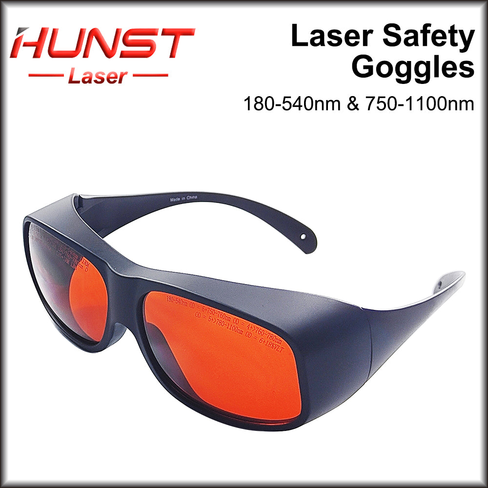Óculos de proteção para laser HUNST 355 e 532 nm e 1064 nm, proteção contra raios UV e laser verde. 