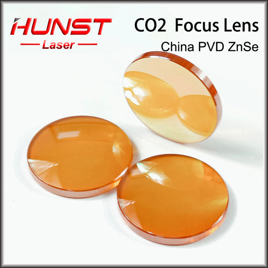 Hunst China CO2 ZnSe Lente de Foco Dia.12 18 19.05 20mm FL38.1 50.8 63.5mm para Peças de Reposição para Máquina de Corte e Gravação a Laser 
