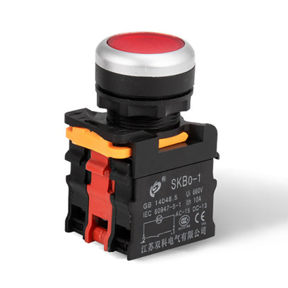 Hunst 22mm Interruptor de botão de pressão de contato de prata de qualidade, para máquina de marcação a laser e máquina de corte e gravação a laser de CO2