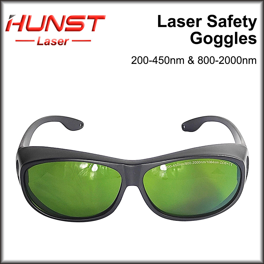 Hunst Laser Safety Goggles Óculos de proteção Escudo de proteção Óculos 200-450nm 800nm-2000nm para YAG Fiber UV Laser
