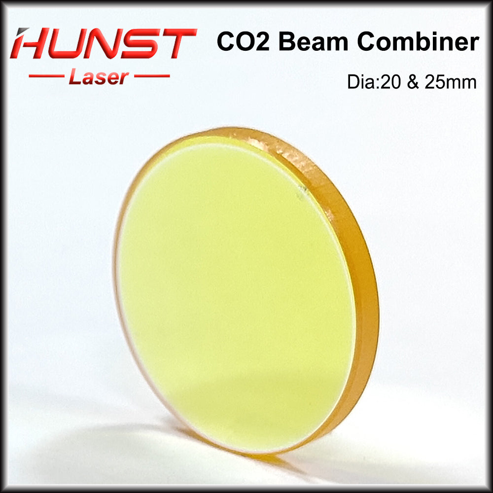 Hunst 10.6um Laser Beam Combiner Lens Diâmetro 20mm 25mm para CO2 Máquina de Corte de Gravação e Máquina de Marcação a Laser