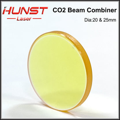 Hunst 10.6um Laser Beam Combiner Lens Diâmetro 20mm 25mm para CO2 Máquina de Corte de Gravação e Máquina de Marcação a Laser