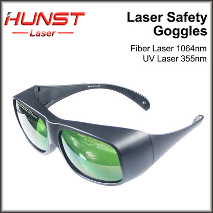Hunst 1064nm UV355 Laser Óculos de Segurança Escudo Proteção Óculos 180-420nm 750nm-1100nm Para YAG Fibra Lase
