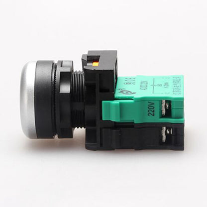 Hunst 22mm Interruptor de botão de pressão de contato de prata de qualidade, para máquina de marcação a laser e máquina de corte e gravação a laser de CO2