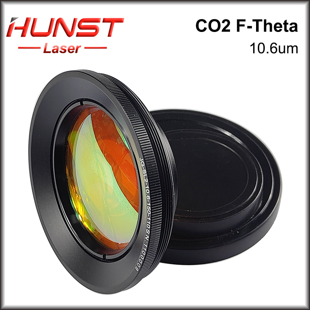 Lente Hunst Co2 F-theta 10,6um 10600nm Comprimento de onda EUA CVD ZnSe M85 Rosca F75-F430 para máquina de marcação e gravação a laser de Co2