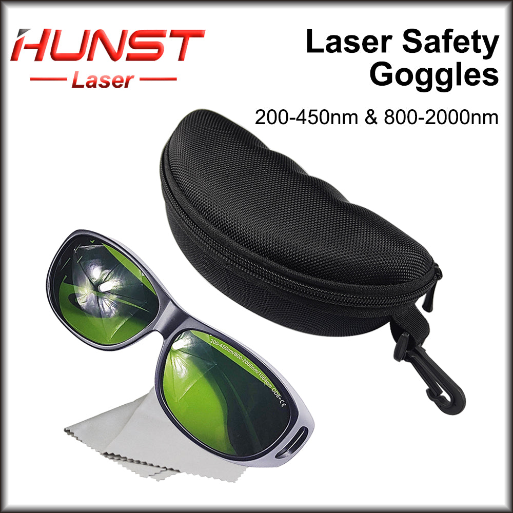 Hunst Laser Safety Goggles Óculos de proteção Escudo de proteção Óculos 200-450nm 800nm-2000nm para YAG Fiber UV Laser