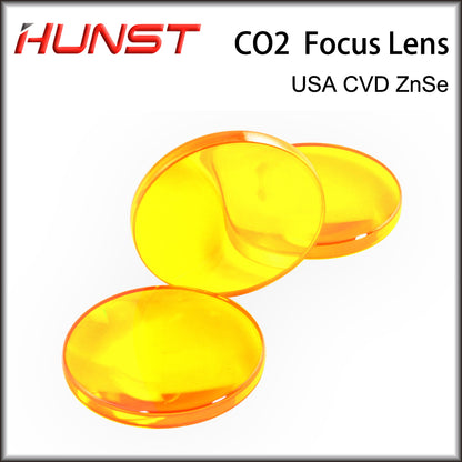 Hunst CO2 Laser Lens EUA ZnSe Mirro Dia 12 18 19 20 25mm Foco 38.1 50.8 63.5mm Para Máquina de Corte e Gravação a Laser Peças de Reposição