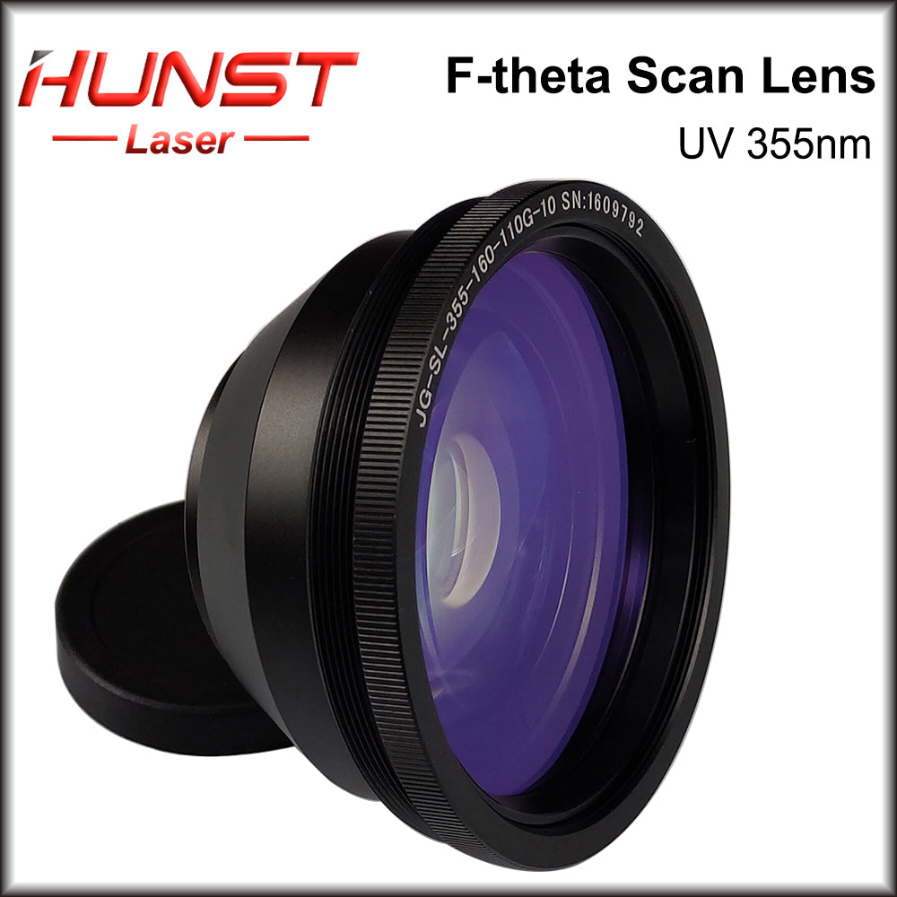 Hunst F-Theta 355nm UV Laser Scan Lente 70*70mm 110*110mm 175*175mm 200x200 300*300mm Espelho de campo para máquina de gravação a laser UV