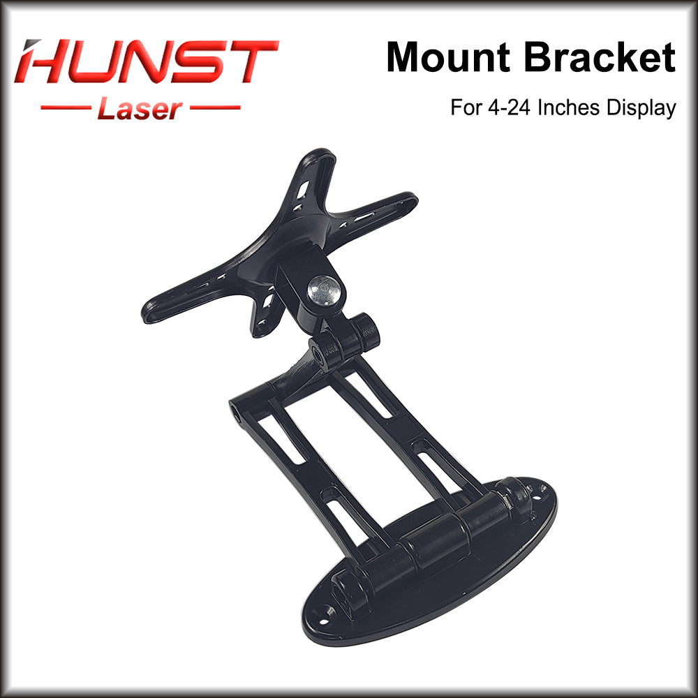 Suporte de montagem de tela de TV Hunst preto 160*160mm para tela de 4 a 24 polegadas (suporte de monitor de máquina de marcação a laser) 