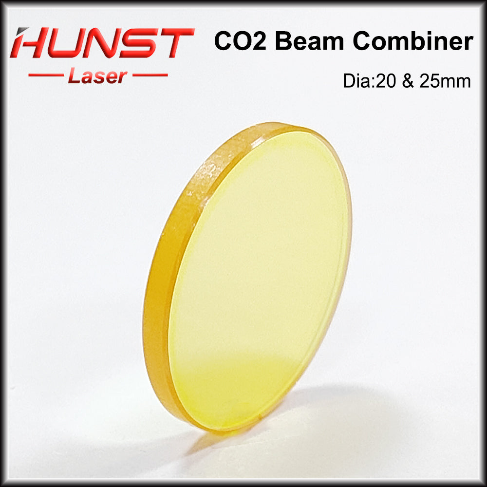 Hunst 10.6um Laser Beam Combiner Lens Diâmetro 20mm 25mm para CO2 Máquina de Corte de Gravação e Máquina de Marcação a Laser