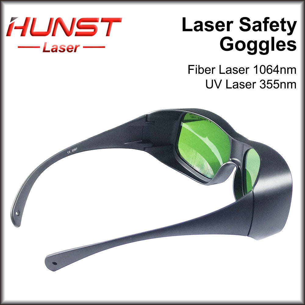 Hunst 1064nm UV355 Laser Óculos de Segurança Escudo Proteção Óculos 180-420nm 750nm-1100nm Para YAG Fibra Lase
