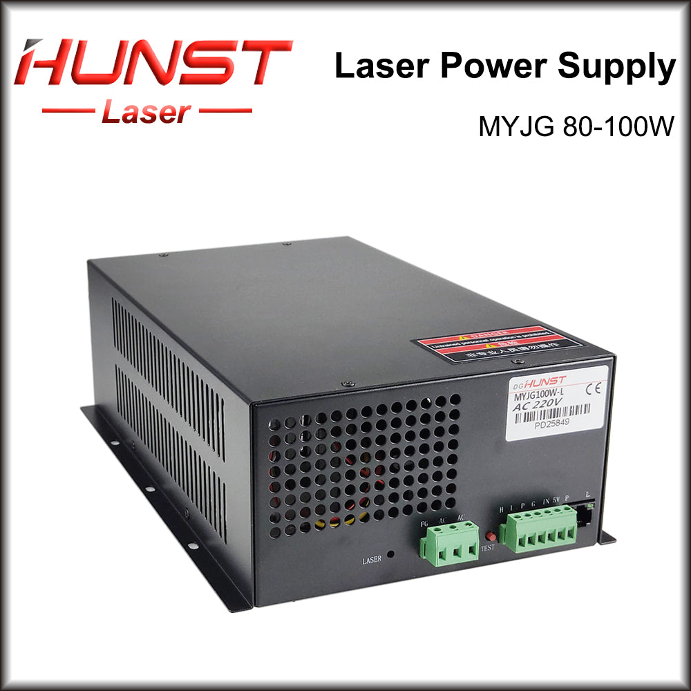 Hunst MYJG 80-100W CO2 Laser Power Supply 80~100W Laser Generator para Co2 Engraving Cutting Machine Glass Tube