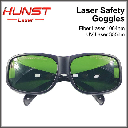 Hunst 1064nm UV355 Laser Óculos de Segurança Escudo Proteção Óculos 180-420nm 750nm-1100nm Para YAG Fibra Lase