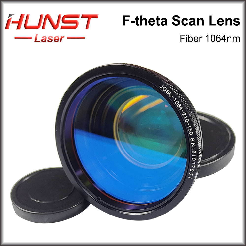 Lente de varredura Hunst F-theta 1064nm Lente de campo 50x50mm - 300x300mm F80-420mm para peças de reposição de máquina de marcação a laser de fibra óptica YAG 