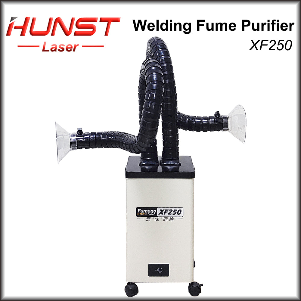 Hunst Laser Fume Extractor XF250 Solda Fumaça Fumaça Absorvente Purificador HEPA Coletor de Pó para Salão de Beleza, Beleza Absorvente de Pó 