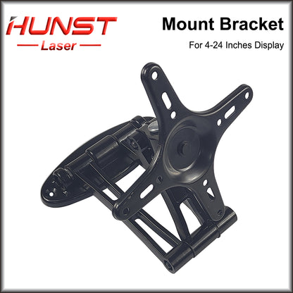 Suporte de montagem de tela de TV Hunst preto 160*160mm para tela de 4 a 24 polegadas (suporte de monitor de máquina de marcação a laser) 