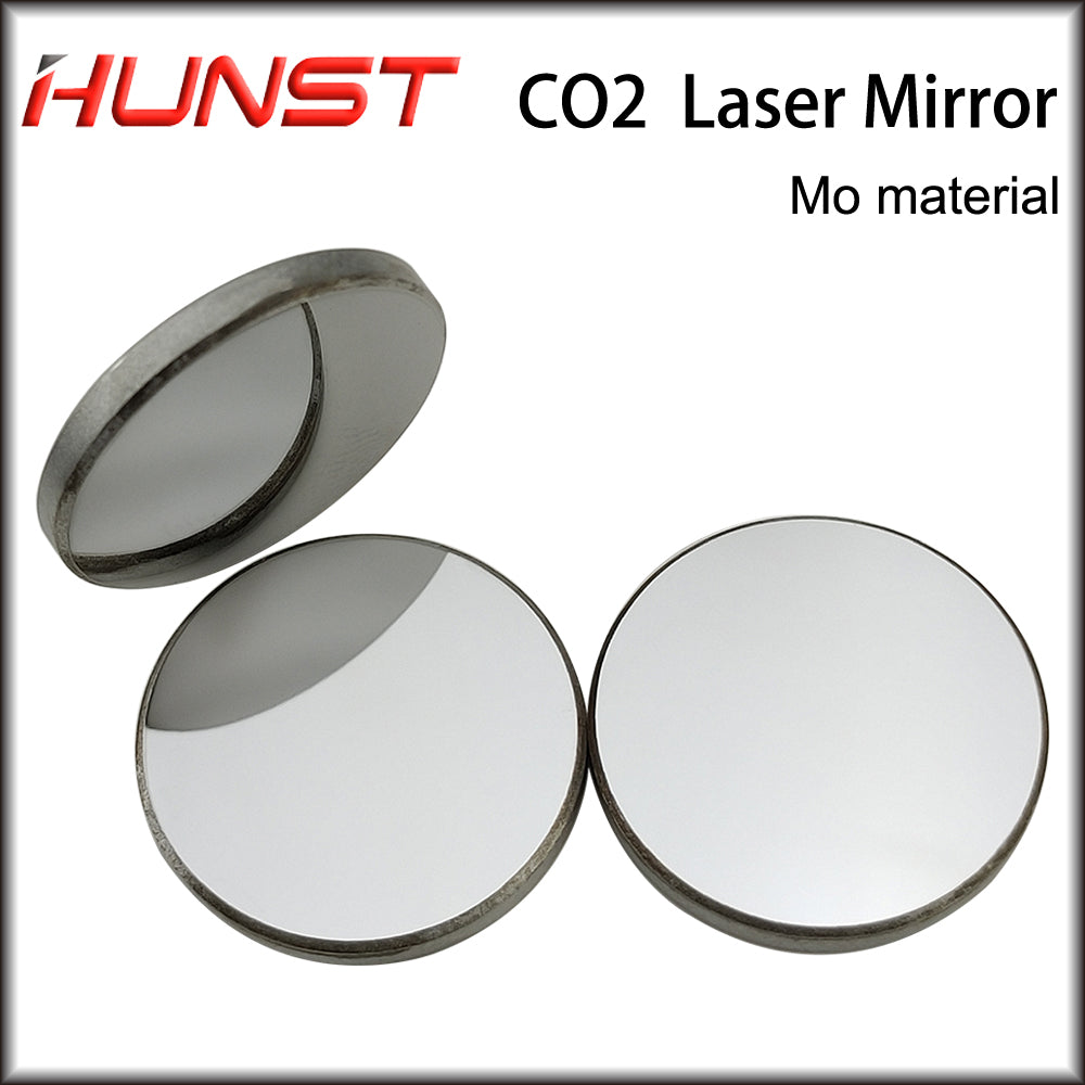 Hunst 3 peças/lote lente reflexiva Mo Laser Mirror Diâmetro 20 25 30mm para 30-200W CO2 Laser Engraving Cutting Machine Peças de reposição 