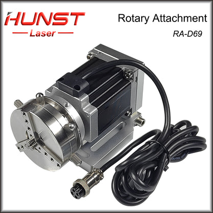 Hunst D69 CNC Router Máquina de marcação a laser Mandril de eixo rotativo para anel Pulseira Jóias Gravação Auto Lock Acessório rotativo