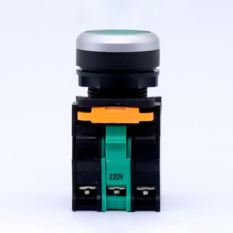 Hunst 22mm Interruptor de botão de pressão de contato de prata de qualidade, para máquina de marcação a laser e máquina de corte e gravação a laser de CO2