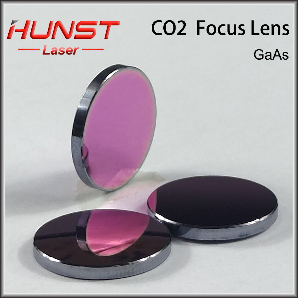 Hunst GaAs Focus Lens Dia. 18/19.05 /20/25mm FL 50.8 63.5 101.6mm Alta qualidade para máquina de corte e gravação a laser de CO2 