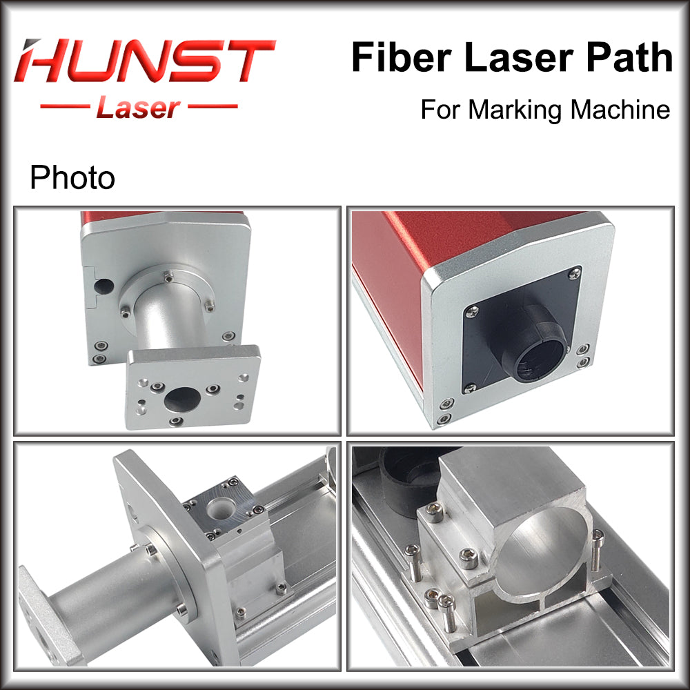 Caminho do laser de fibra HUNST vermelho padrão invólucro de caminho do laser de fibra Rayucs MAX JPT interface para máquina de marcação a laser 