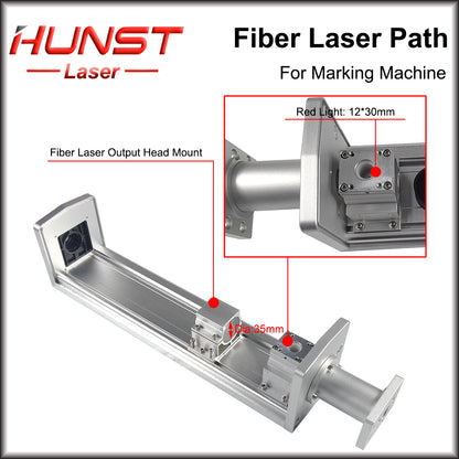 Caminho do laser de fibra HUNST vermelho padrão invólucro de caminho do laser de fibra Rayucs MAX JPT interface para máquina de marcação a laser 