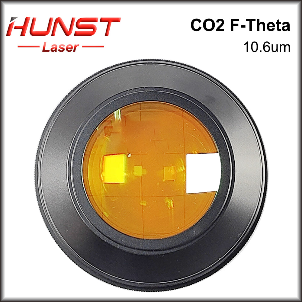 Lente Hunst Co2 F-theta 10,6um 10600nm Comprimento de onda EUA CVD ZnSe M85 Rosca F75-F430 para máquina de marcação e gravação a laser de Co2