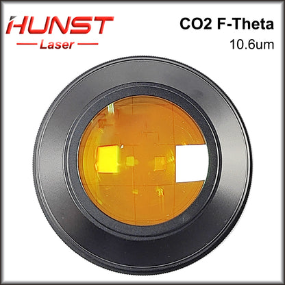 Lente Hunst Co2 F-theta 10,6um 10600nm Comprimento de onda EUA CVD ZnSe M85 Rosca F75-F430 para máquina de marcação e gravação a laser de Co2
