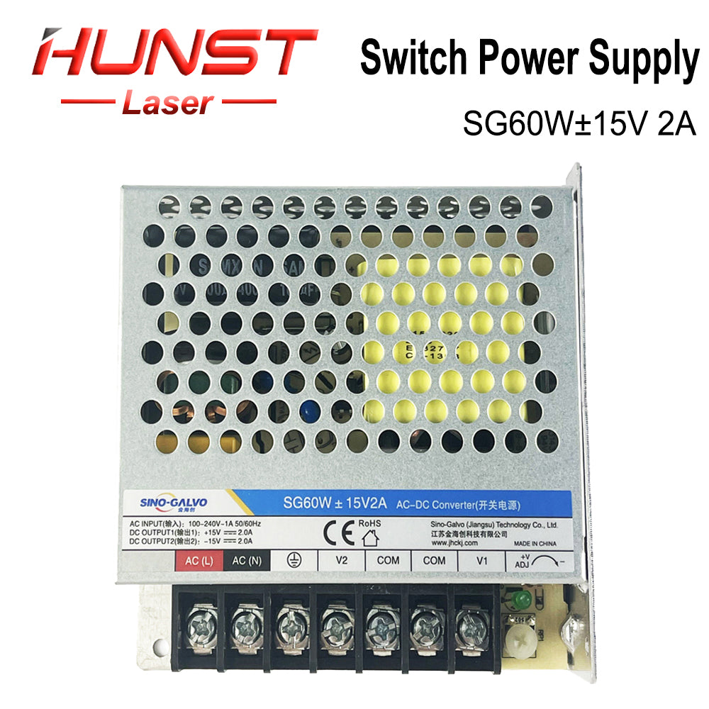 Fonte de alimentação HUNST Sino Galvo SG60W ± 15V2A 