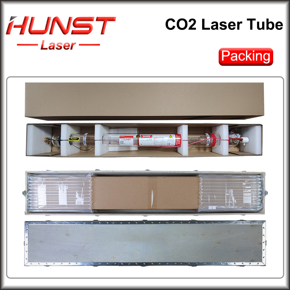 Hunst EFR F2 F4 F6 Co2 Laser Tubo Potência 40~150W Diâmetro 60/80mm Lâmpada Laser Para Co2 Laser Cutter Máquina de Gravação