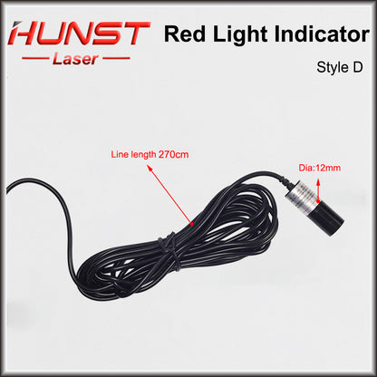 HUNST Red Dotted Beam Light 650nm 5V Infravermelho Módulo Laser Ajustável Localizador + Adaptador para Máquina de Marcação ou Corte de Fibra 