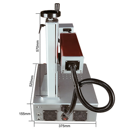 Máquina de marcação a laser de fibra Hunst 20W/30W/60W JPT MOPA M7